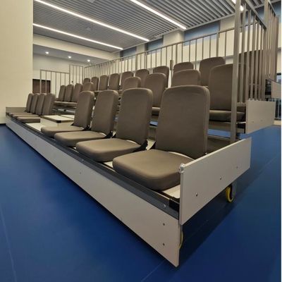 Comfortabele en veilige telescopische bleacher zitplaatsen Ergonomisch ontwerp en internationale veiligheidsnormen